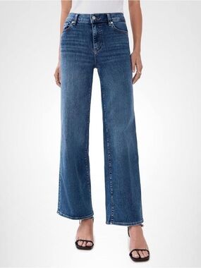 FRAME Women's Le Slim Palazzo Jeans Canals Wash